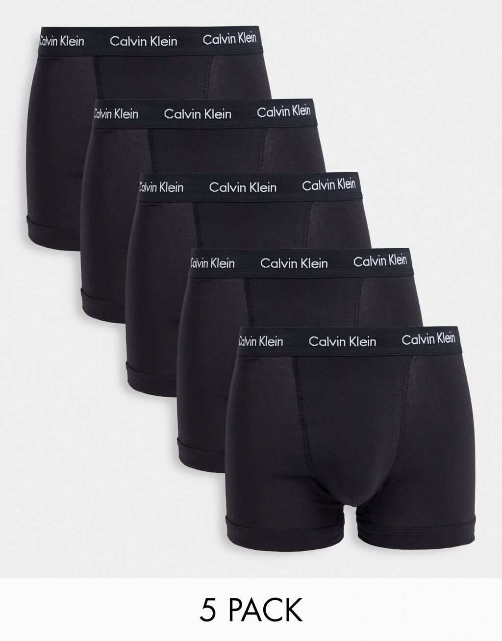 

Черные трусы-стопы Calvin Klein из 5 штук