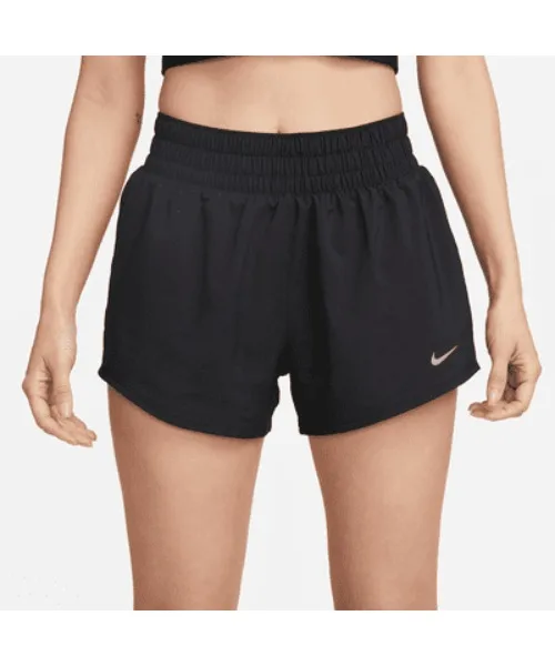 Женские спортивные шорты Nike Dri-FIT с высокой посадкой фиолетовые — фото 4