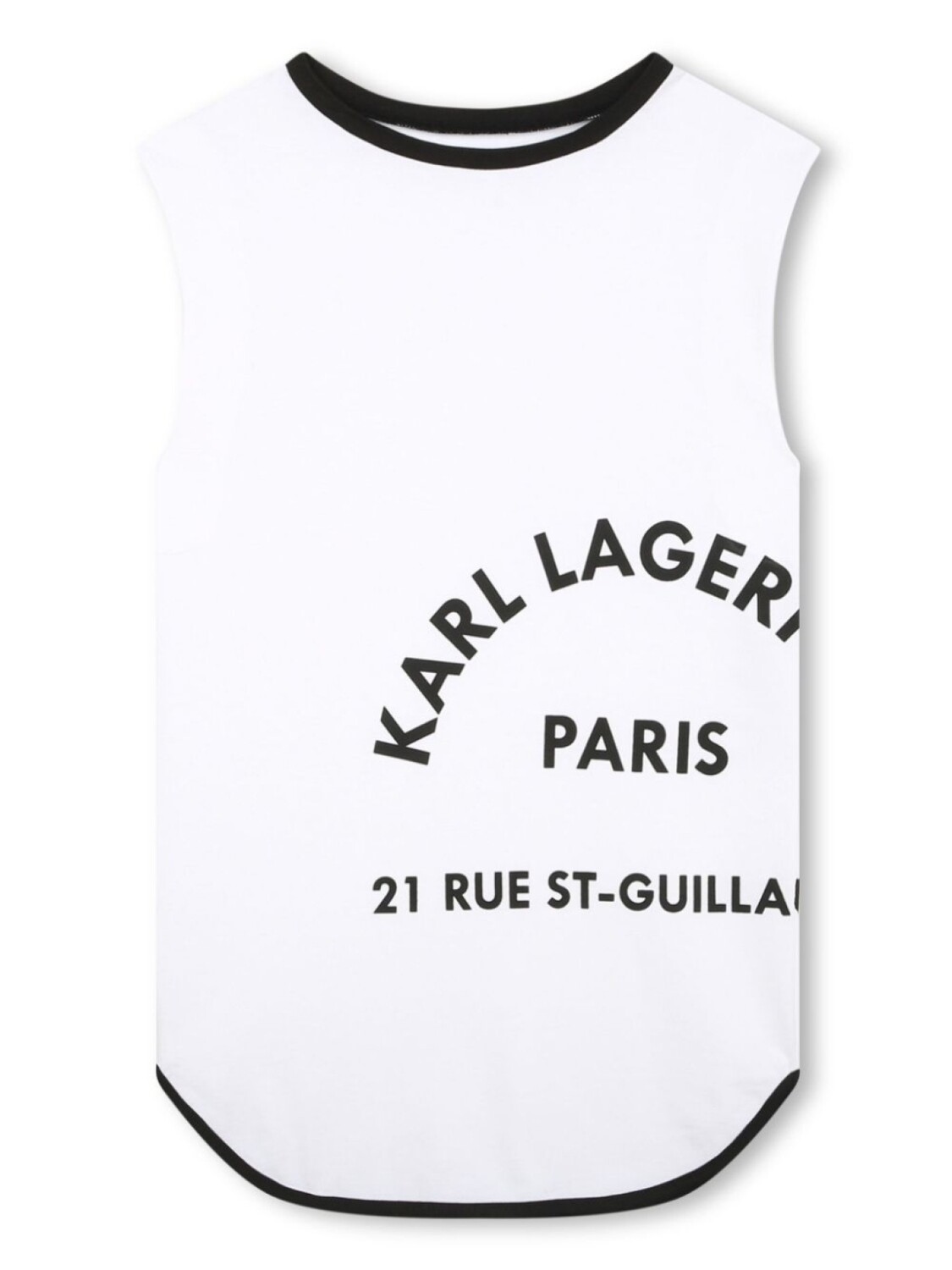 

Karl Lagerfeld Kids платье из органического хлопка с логотипом, белый