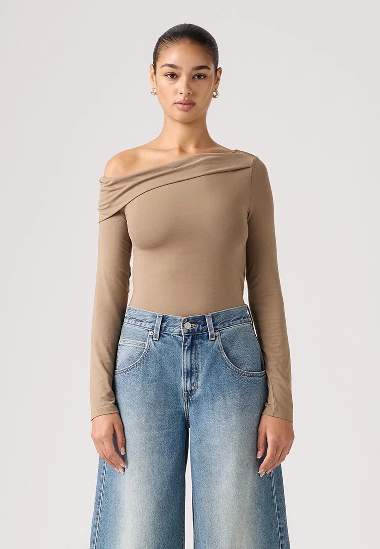 Топ женский, с длинным рукавом, с открытыми плечами, Clara, Levi's, мультиколор — фото 4