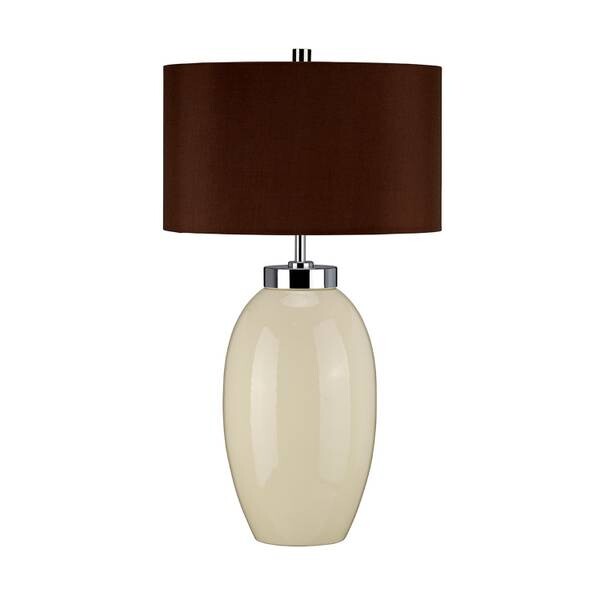 

Настольная лампа Licht-Erlebnisse THALIE цвет creme/braun