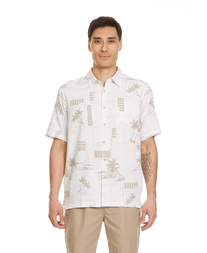 

Quiksilver Мужская рубашка Island Magic Woven Quiksilver Waterman, белый