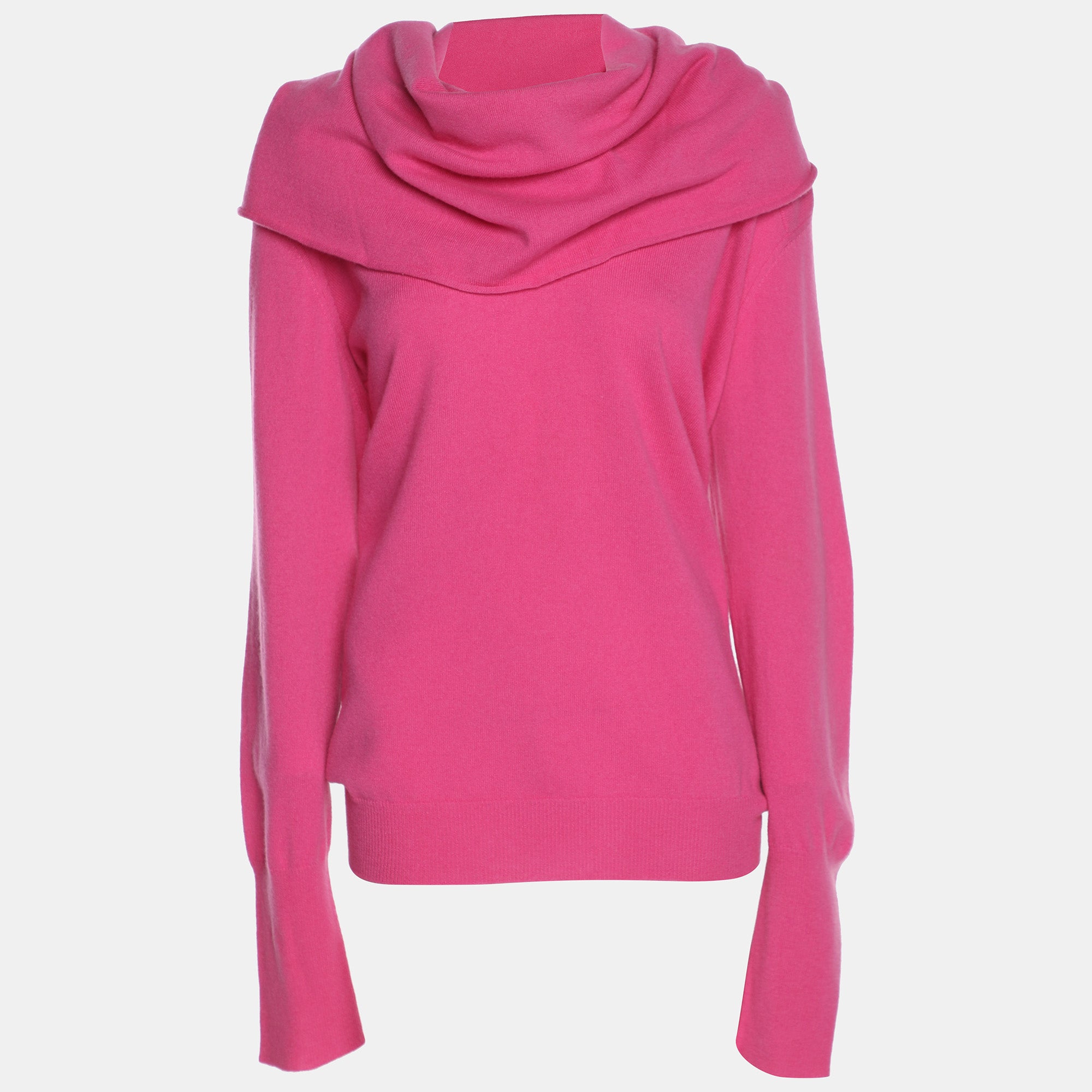 

Вязаный розовый свитер с длинными рукавами от Marina Rinaldi