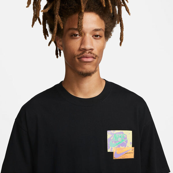 Футболка Nike Sportswear Max90 To The Light T-Shirt 'Black', черный — фото 3