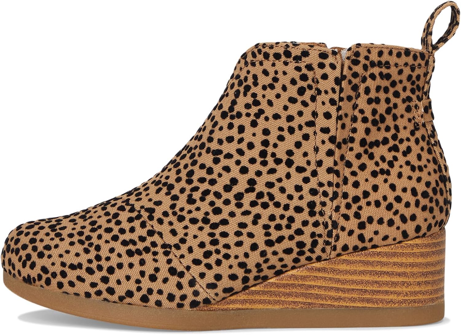 TOMS Girl's, Clare Boot - Little Kid & Big Kid, Toffee Flocked Mini Cheetah — фото 4