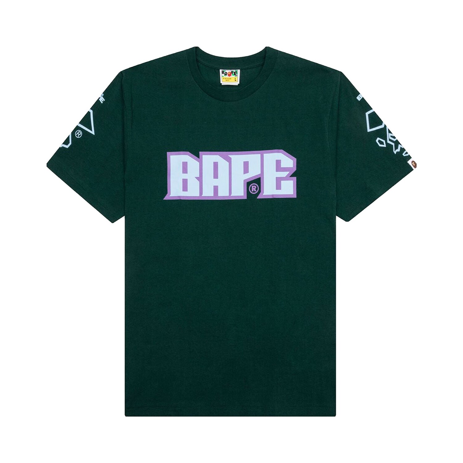

Футбольная футболка BAPE Зеленая, Зеленый, Футбольная футболка BAPE Зеленая