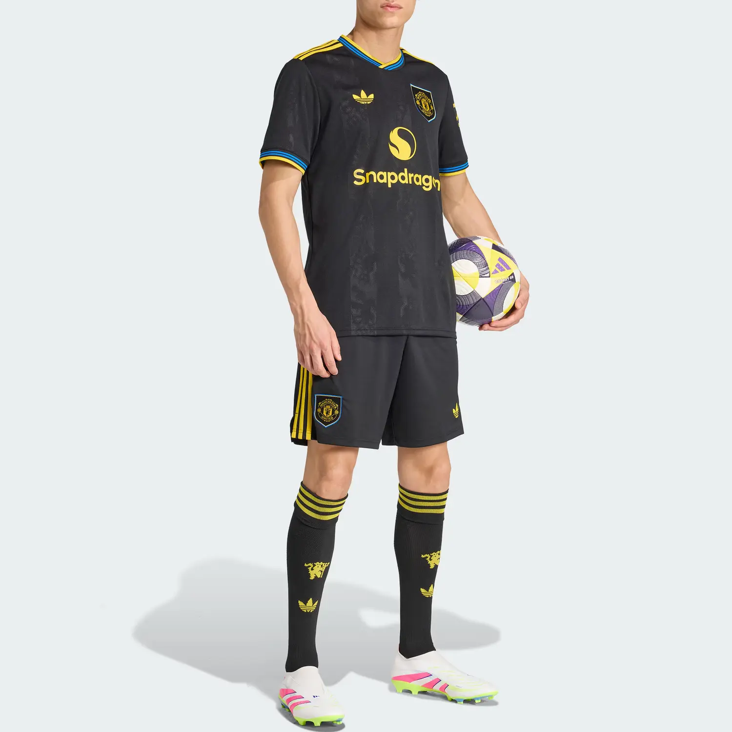 Футболка Manchester AEROREADY Soccer Bottom Men's Adidas Originals, черный — фото 2
