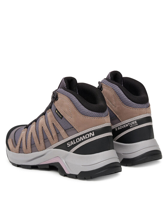 Треккинговые ботинки женские Salomon X-Adventure Recon с мембраной Gore-Tex, фиолетовый — фото 3