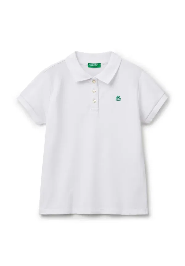 Короткий рукав поло United Colors Of Benetton, белый