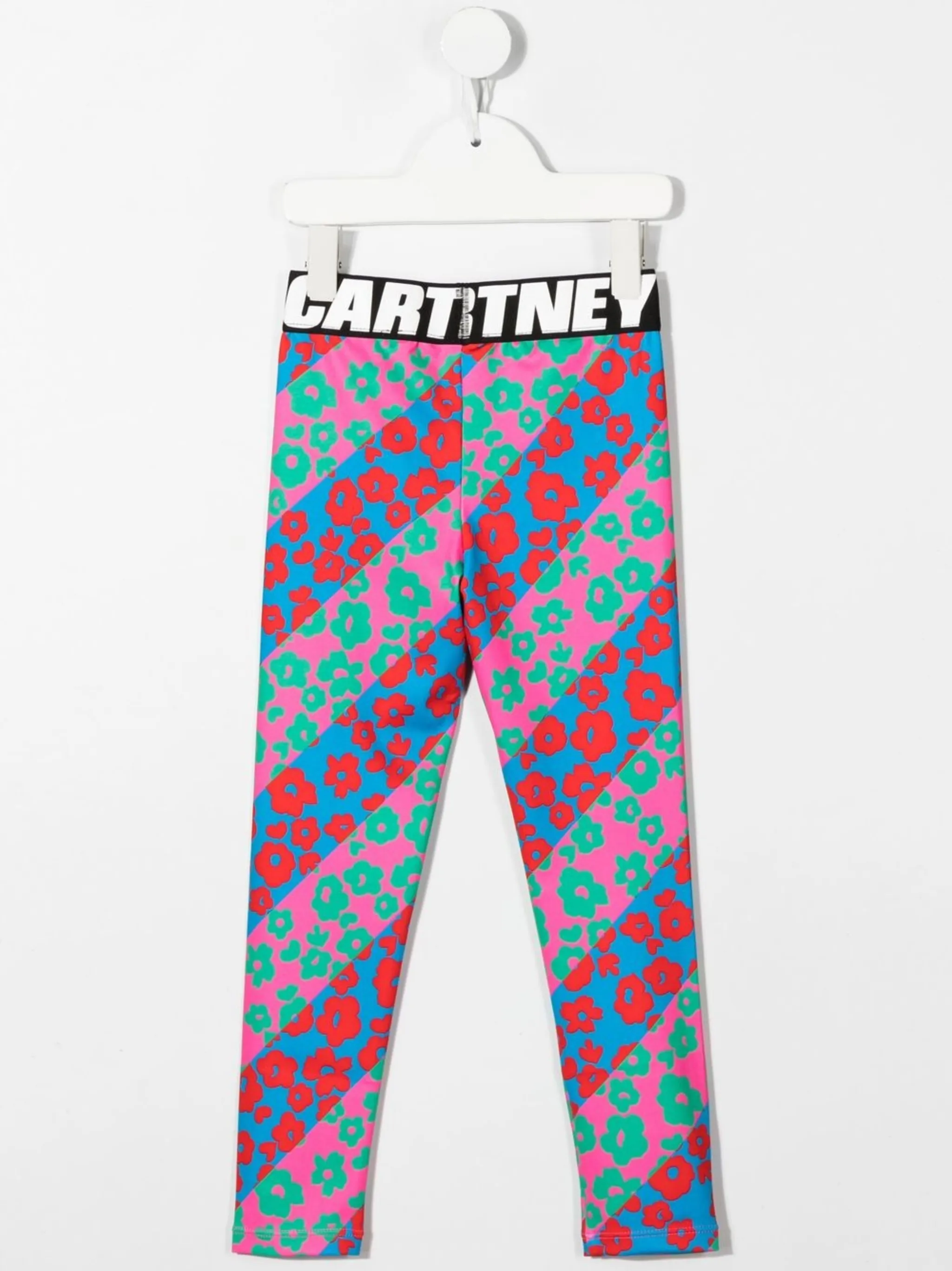 Легинсы с цветочным принтом Stella Mccartney Kids, розовый — фото 2