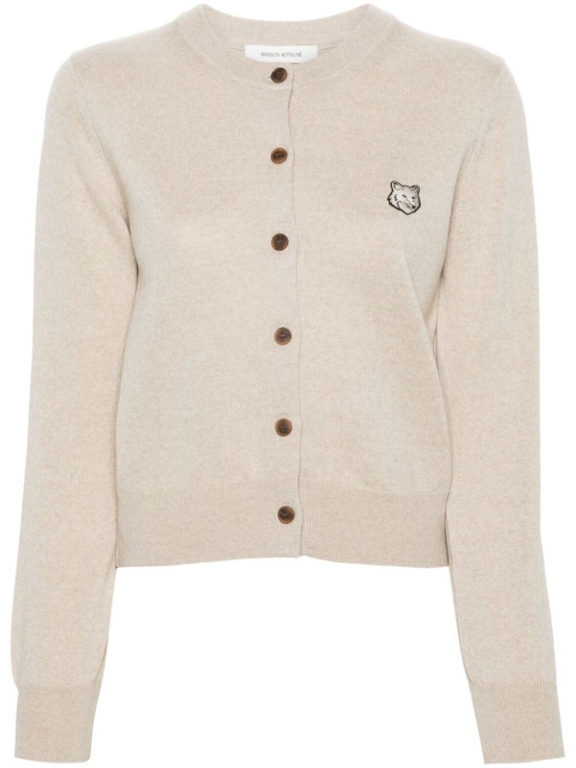 

Maison Kitsuné шерстяной кардиган Bold Fox Head, нейтральный цвет