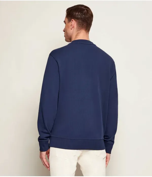 Толстовка WeSmallcrew comfort fit Boss Orange, темно-синий — фото 3