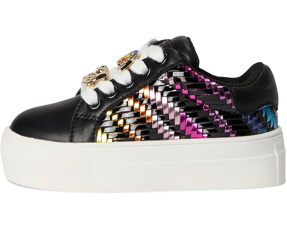 Детские кроссовки Kurt Geiger London Kids Mini Laney Weave (Toddler), Black Multi — фото 4