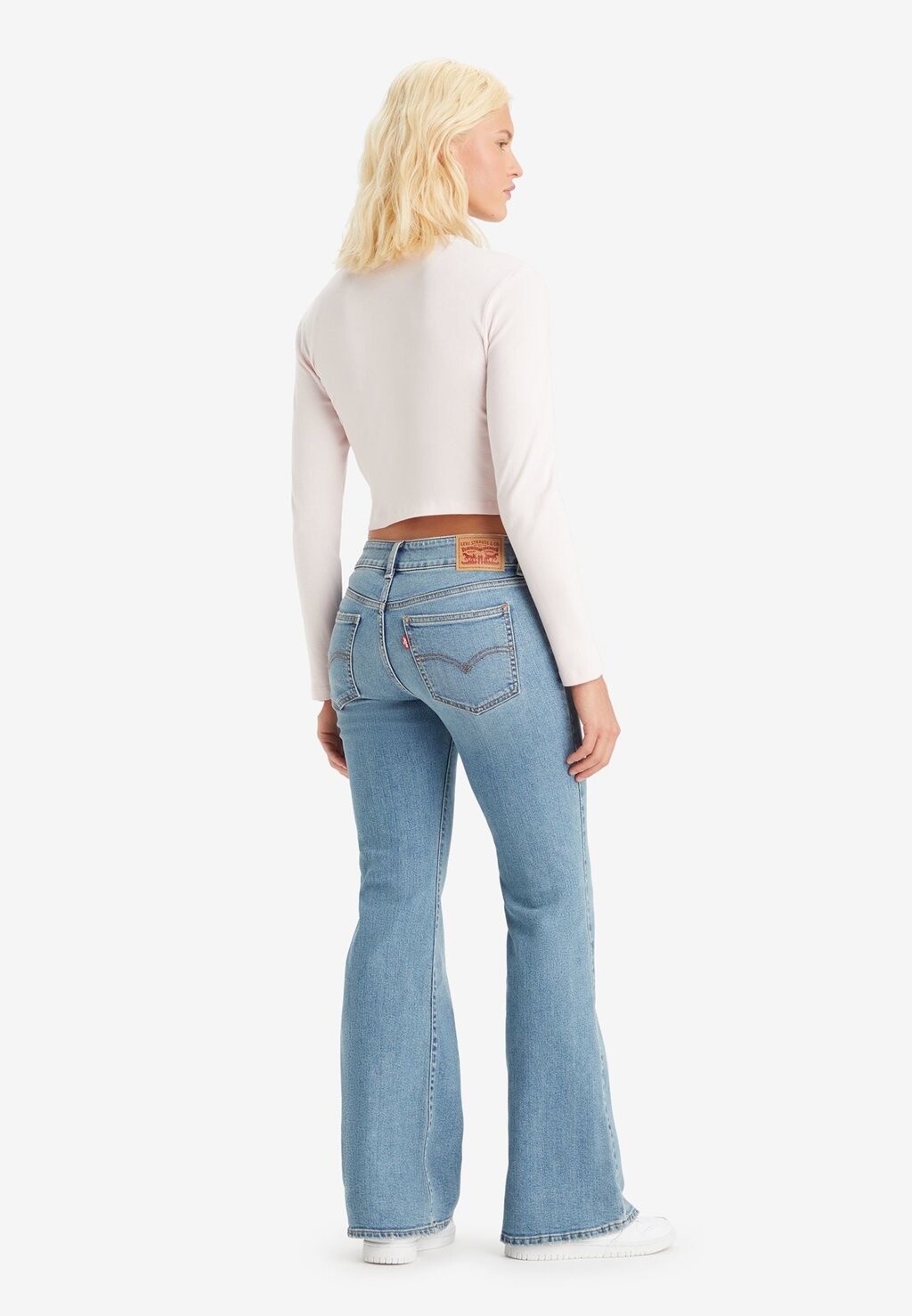 Джинсы-клеш Superlow Flare Levi's, цвет the big idea — фото 2