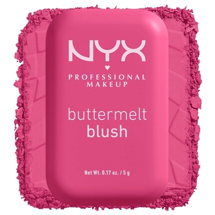 

NYX PROFESSIONAL MAKEUP Buttermelt Powder Blush Fade и устойчивые к переносу румяна Vegan Formula Butta With Time 07 0,17 унции