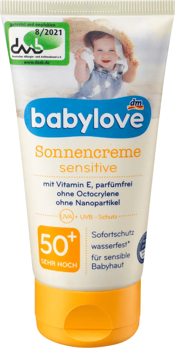 

Солнцезащитный крем Sensitive SPF 50+ 750мл babylove
