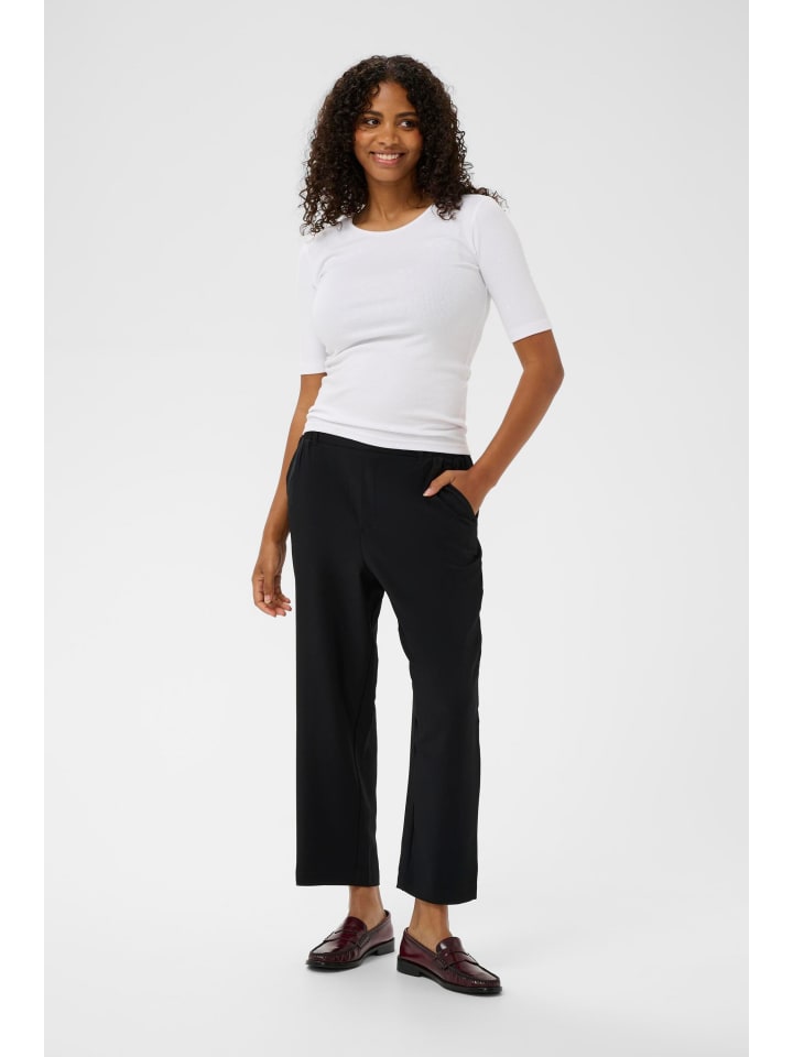 

Kaffe Повседневные брюки KAbeatrice, стандартный крой, черный, глубокий