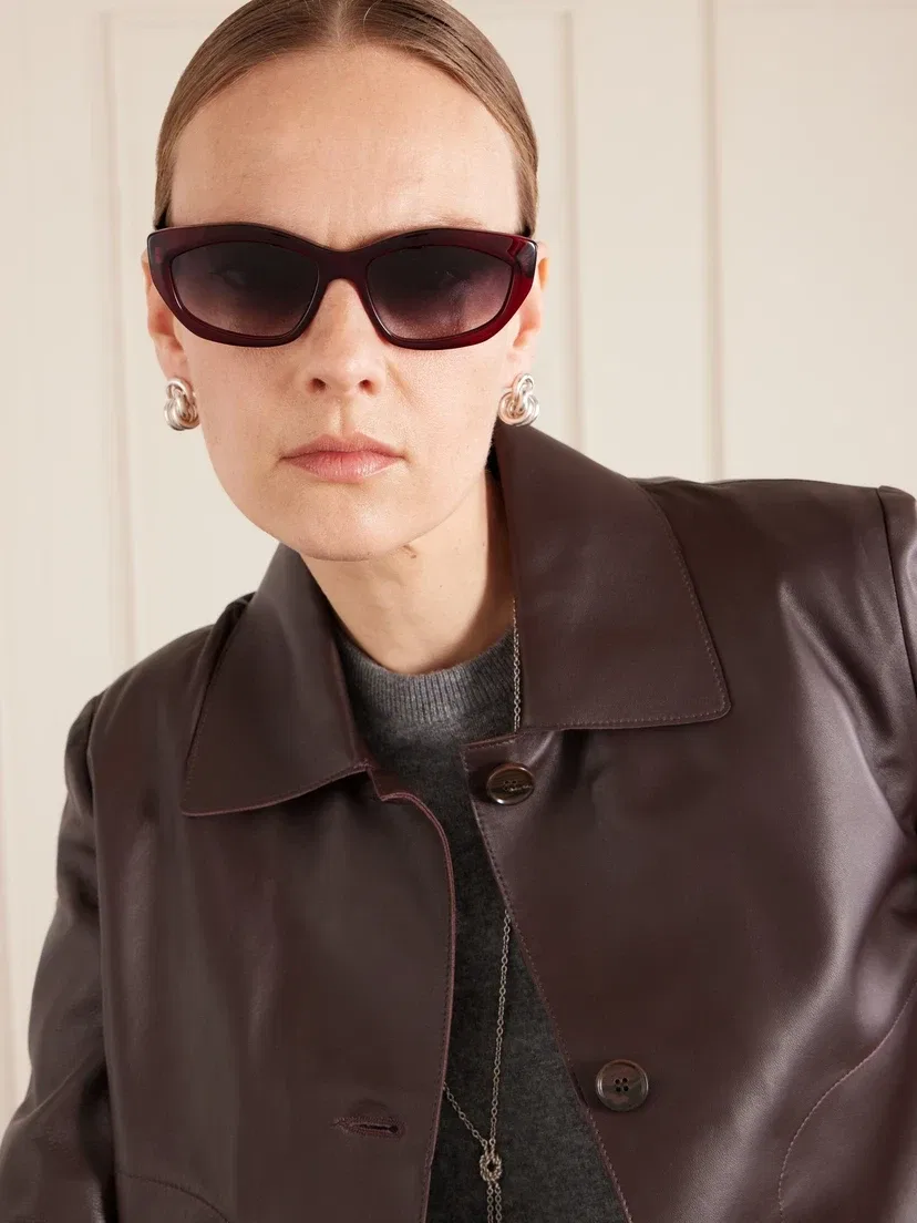 Солнцезащитные очки Bessie Cat-Eye из ацетата Barton Perreira, красный — фото 2