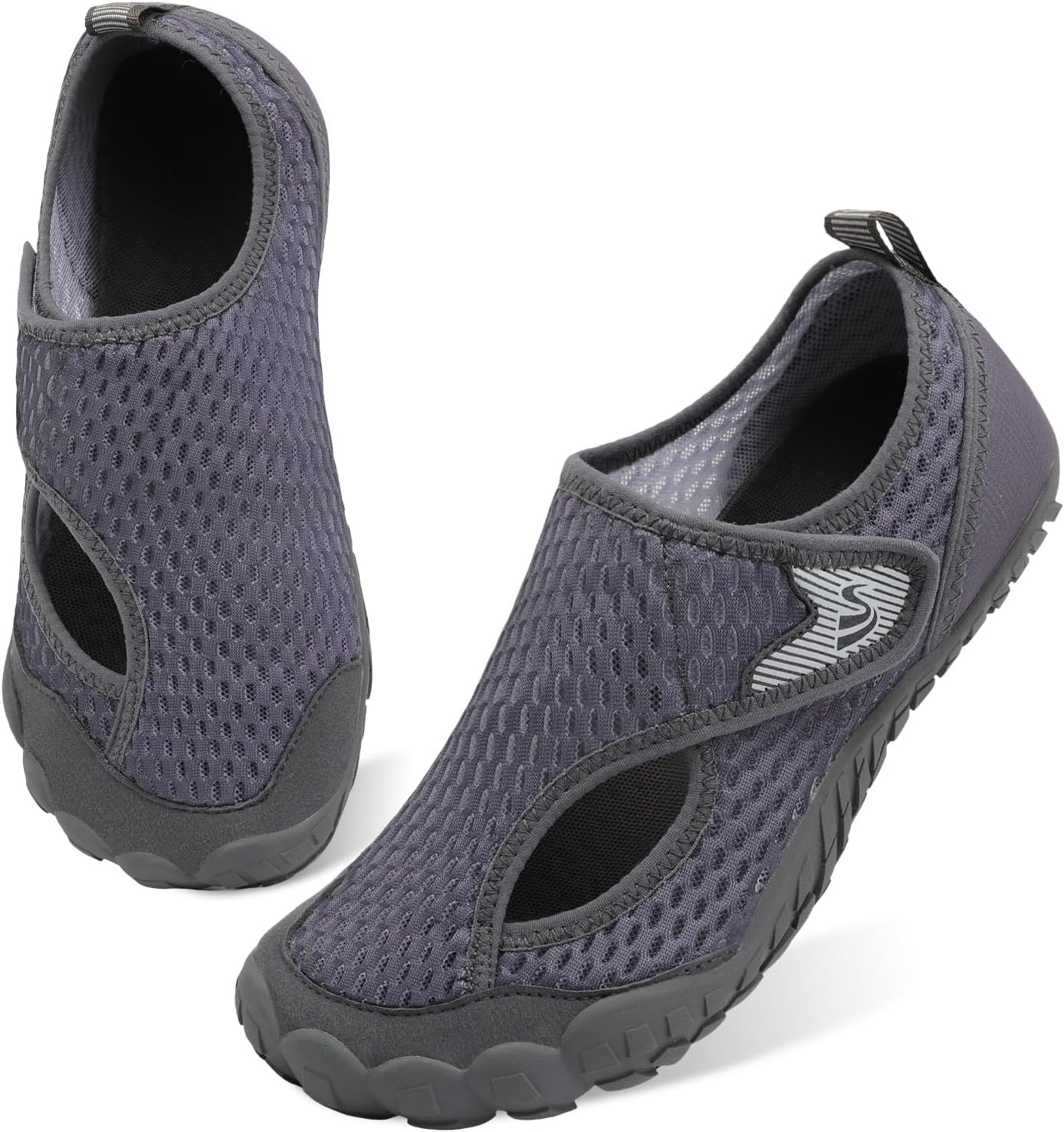 

Водные тапочки Spesoul для женщин и мужчин, быстро сохнущие аква-носки для плавания, пляжа, бассейна, хайкинга, тренировок, летние сандалии, уличная обувь с нулевым перепадом и эффектом босых ног, Avel Darkgrey