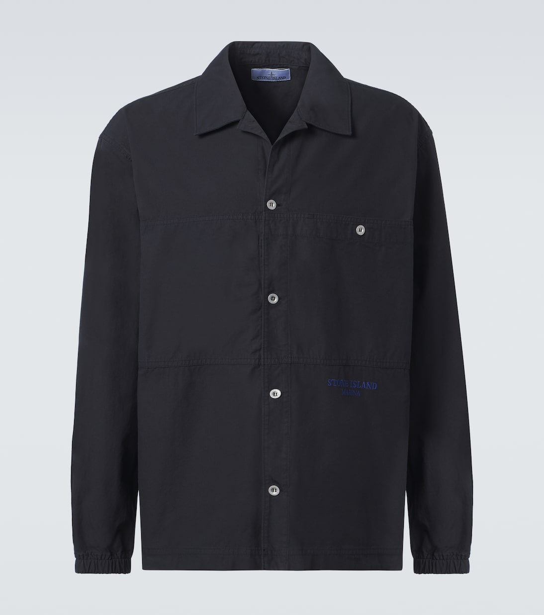 

Верхняя рубашка из хлопкового полотна Marina Stone Island, Navy Blue