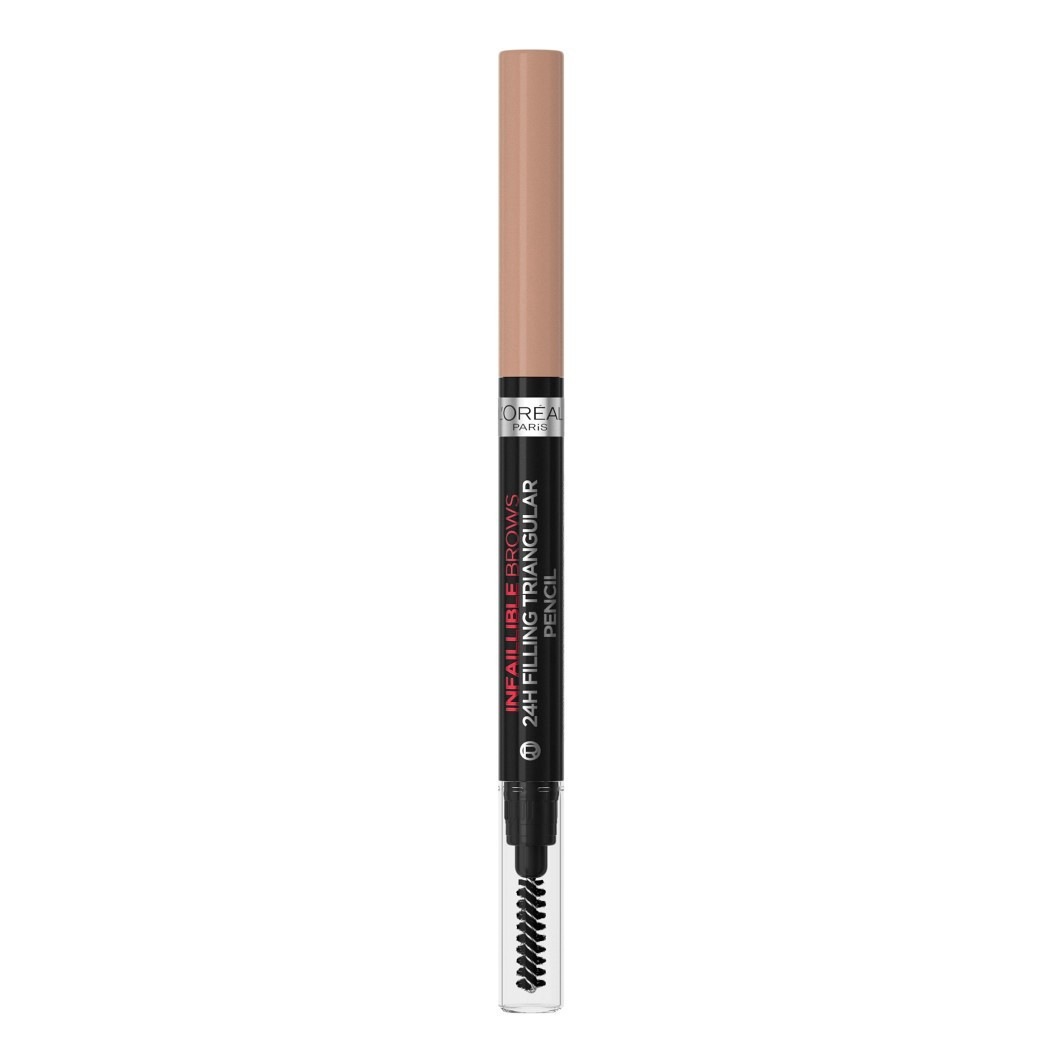 

Карандаш для бровей infaillible brows 24h brow filling triangular pencil Loreal Paris, 6.0 - dark blonde, объем 1 мл