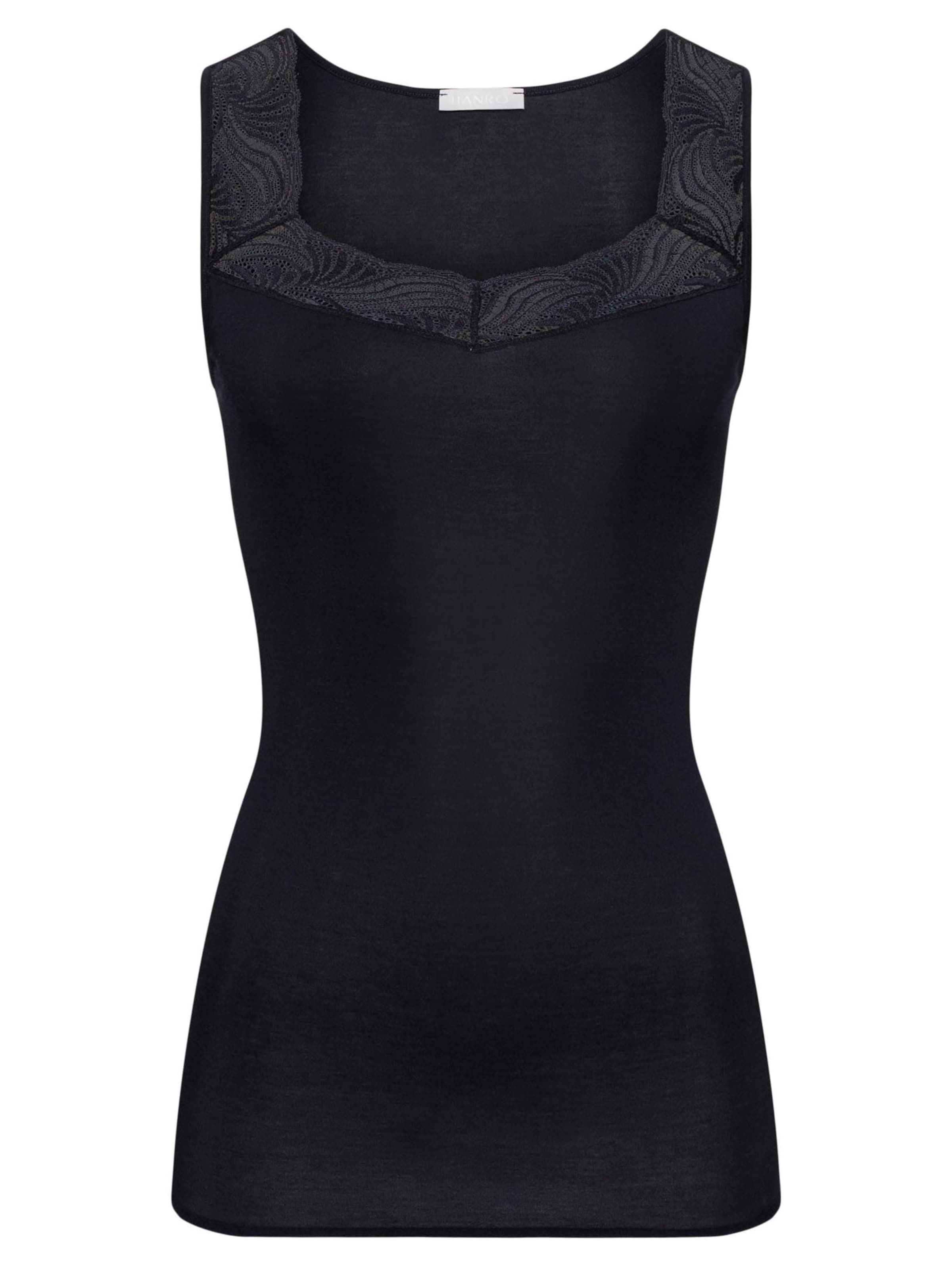 

Hanro Футболка 'Cotton Delight' в черном цвете