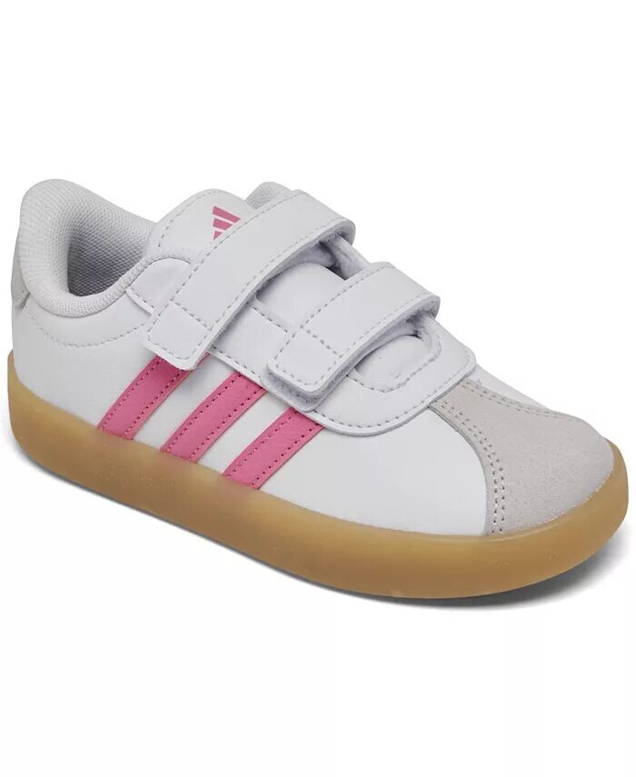 

Повседневные кроссовки VL Court 3.0 для девочек Toddler Girls от Finish Line Adidas, белый