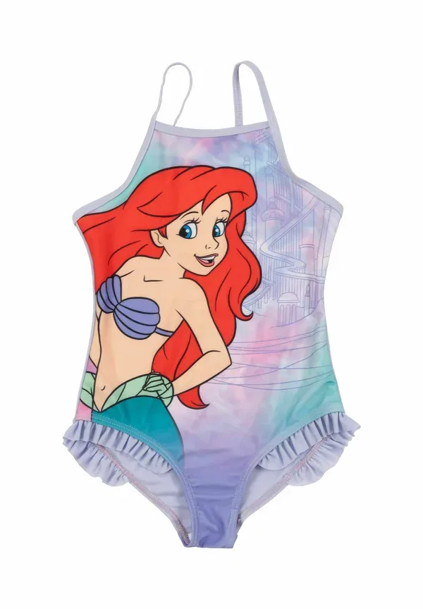 Купальник Arielle badeanzug mit rüschen schwimmanzug einteiler swimsuit Disney, фиолетовый