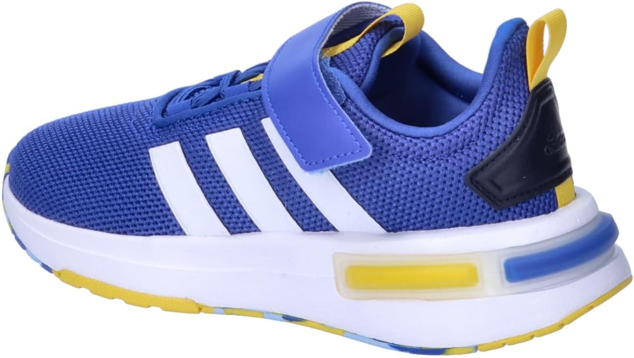 Кроссовки adidas Kids Racer Tr23, белый/синий/желтый — фото 3
