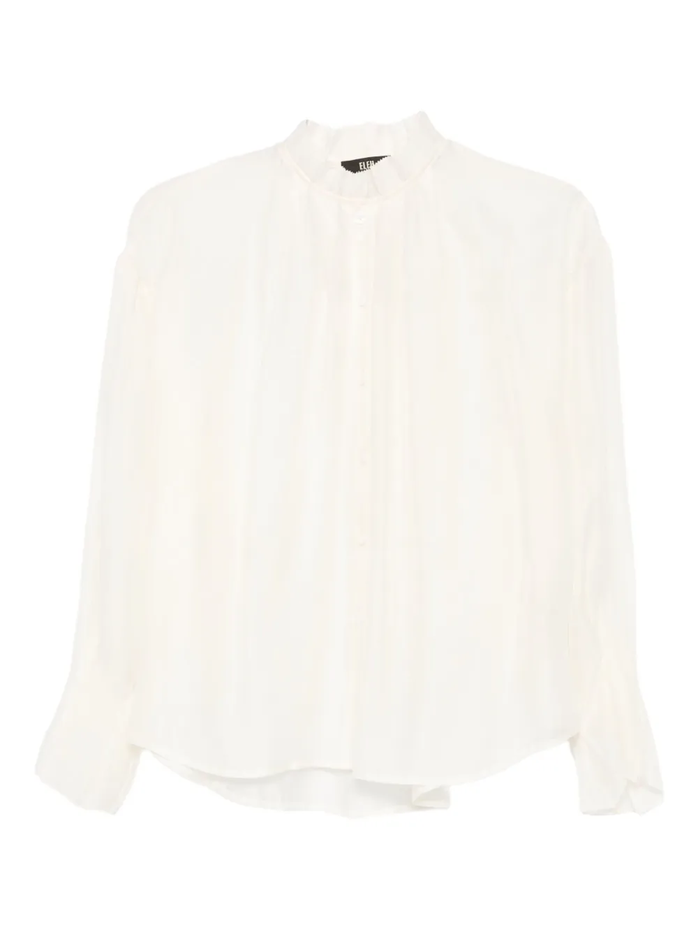 

Блузка с высоким воротником и оборками Eleh, нейтральный