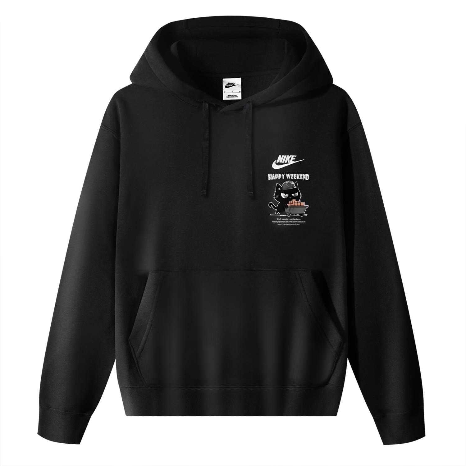 Nike Спортивный свитшот Club Fleece мужской черный — фото 3