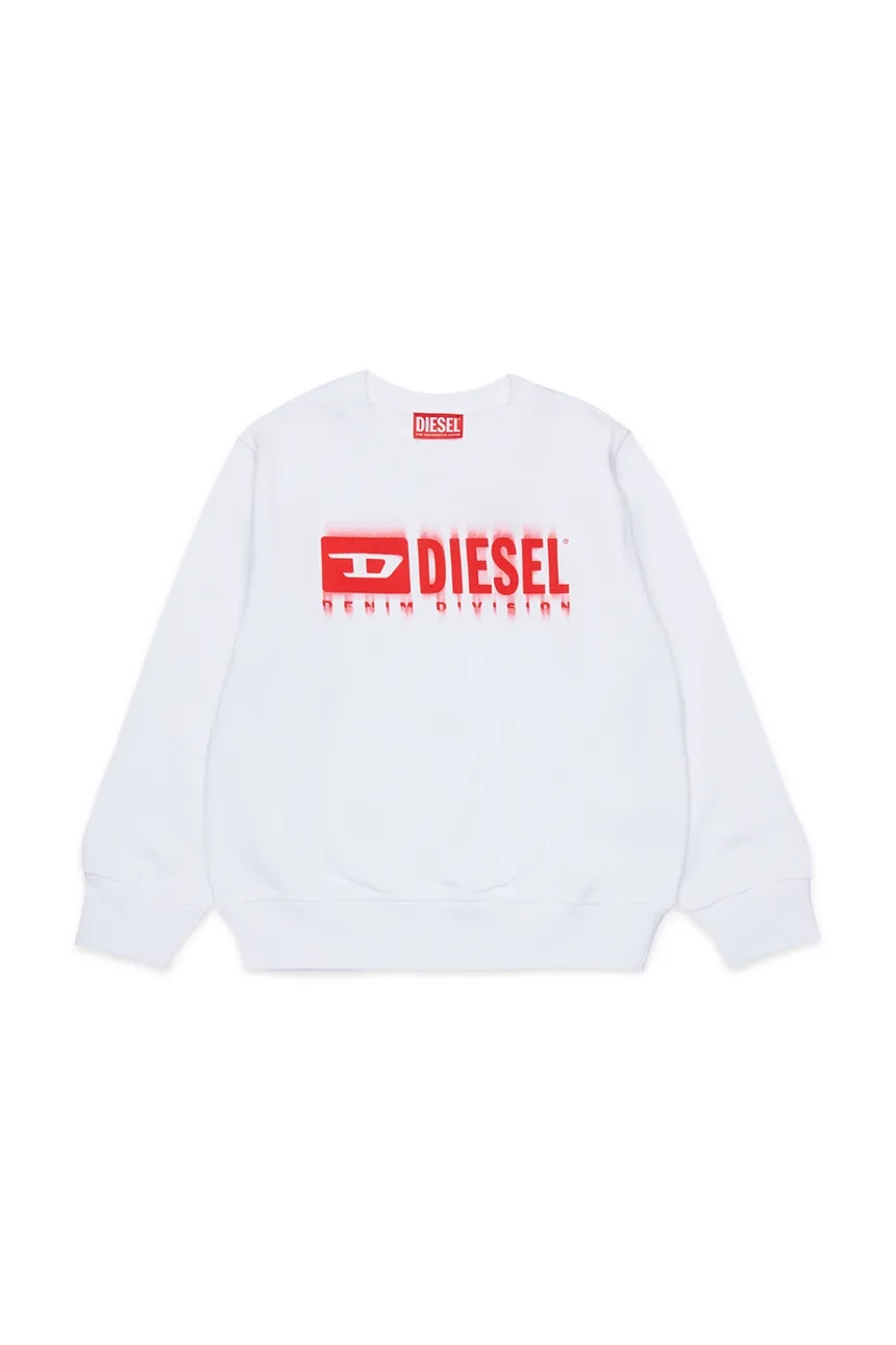 

Хлопковая толстовка для мальчика/девочки SGINNL8 OVER SWEAT-SHIRT Diesel, белый
