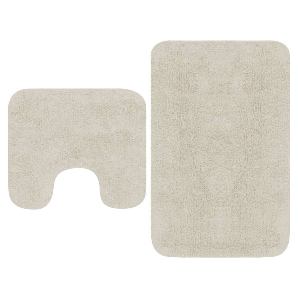 

Комплект ковриков для ванной 2 шт. Ткань белая DKD HOME DECOR