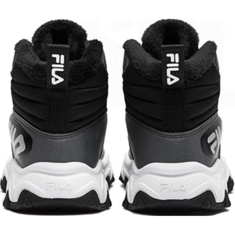 FILA KIDS Теплые противоскользящие высокие детские кроссовки BOA для отдыха на природе, черные, для детей 3–7 лет — фото 4