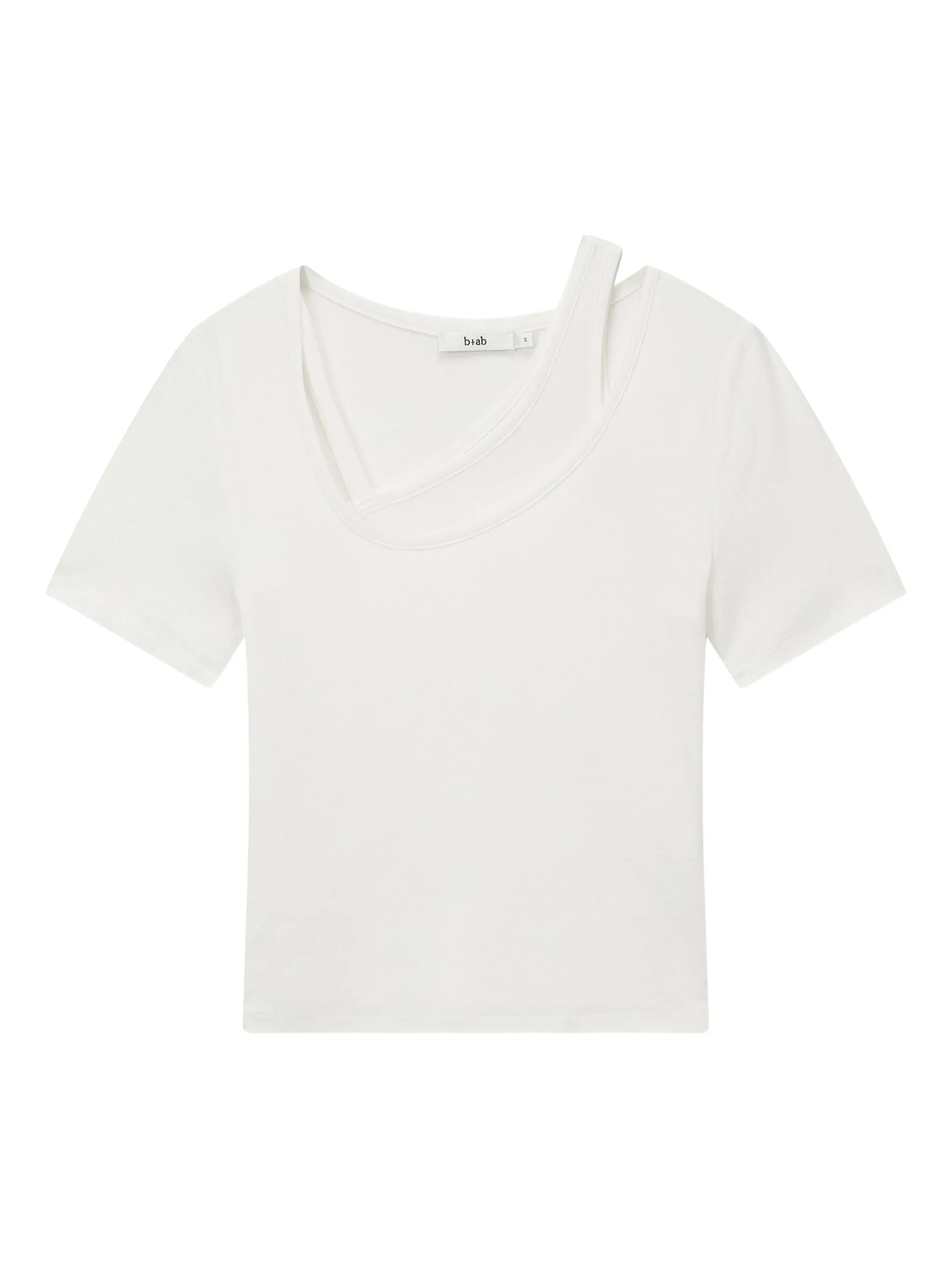 

Футболка асимметричного кроя B+Ab, белый