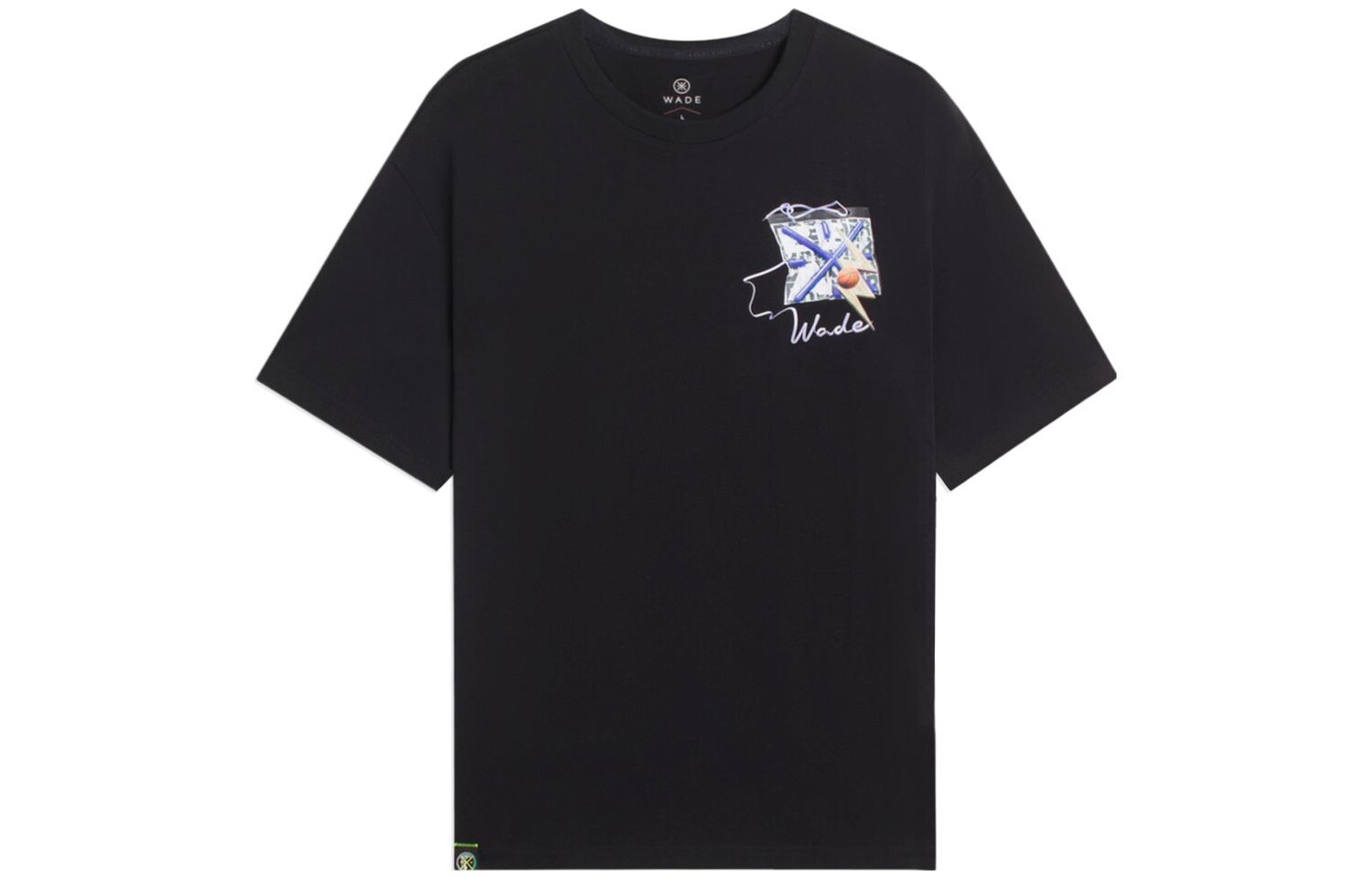 

Футболка Wade Collection унисекс, черная Lining, черный