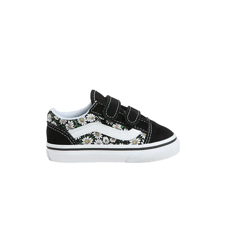

Кроссовки Vans Old Skool V Toddler 'Daisies', черный