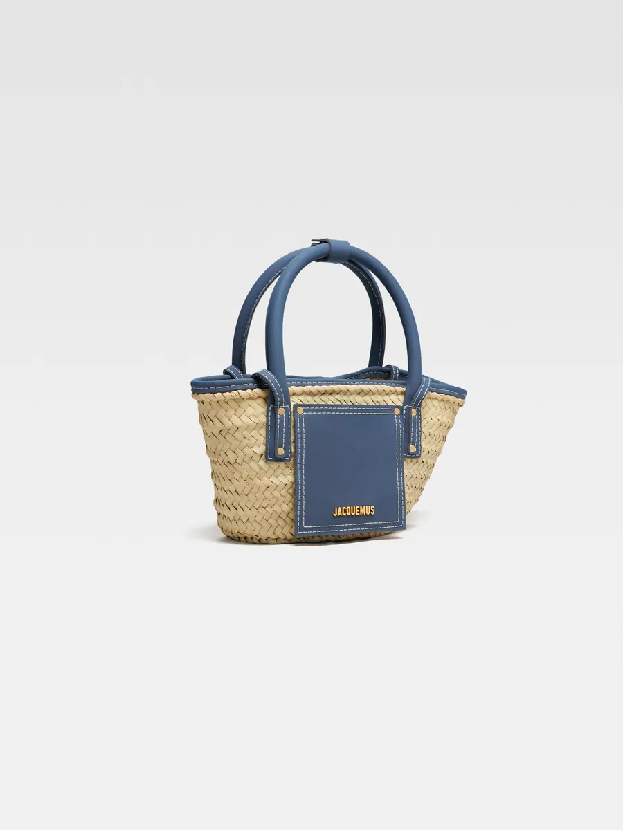 

Мини-сумка-корзинка для пляжа Le petit panier Soli Jacquemus, темно-синий
