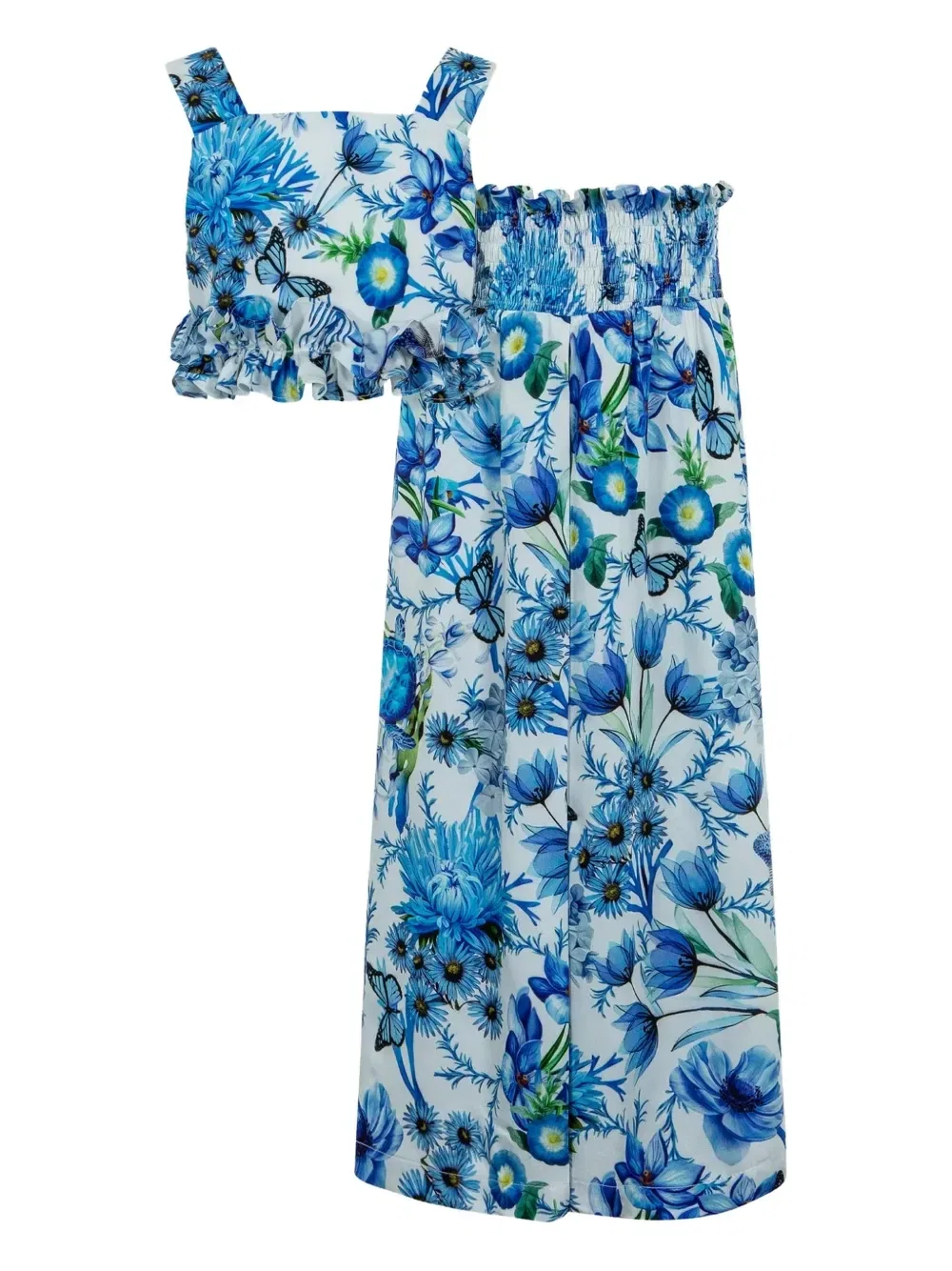 Комплект из топа и брюк из коллаборации с Mary Katrantzou Lapin House, синий