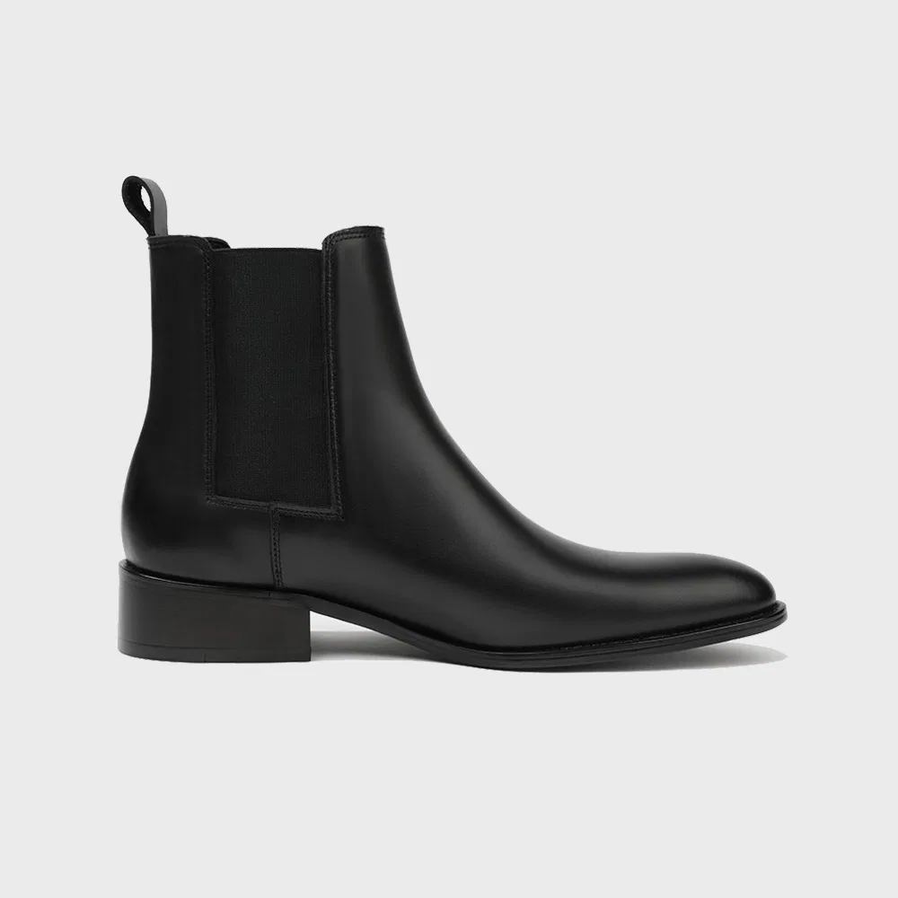 Мужские чёрные челси Rians Slim Toe Square Banding от Firenze.A — фото 2