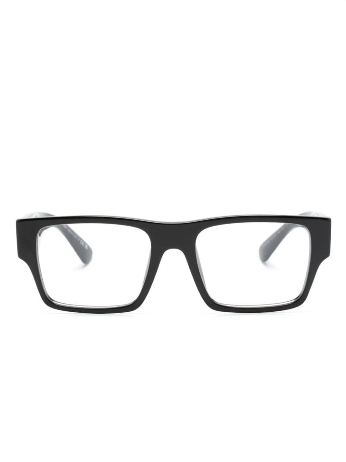 

Prada Eyewear очки в прямоугольной оправе с логотипом, черный