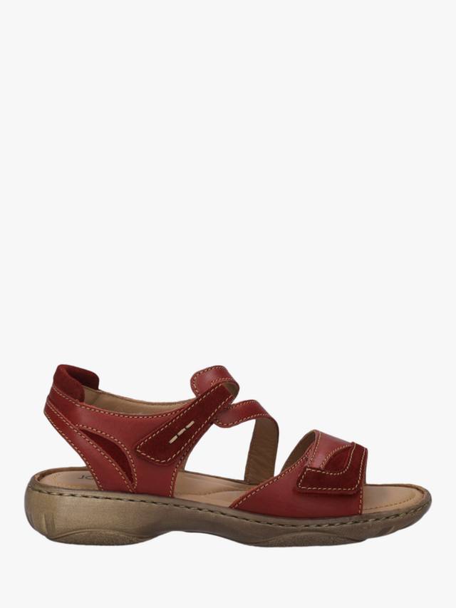 Debra 25 двухцветные кожаные сандалии Josef Seibel, Dark Red