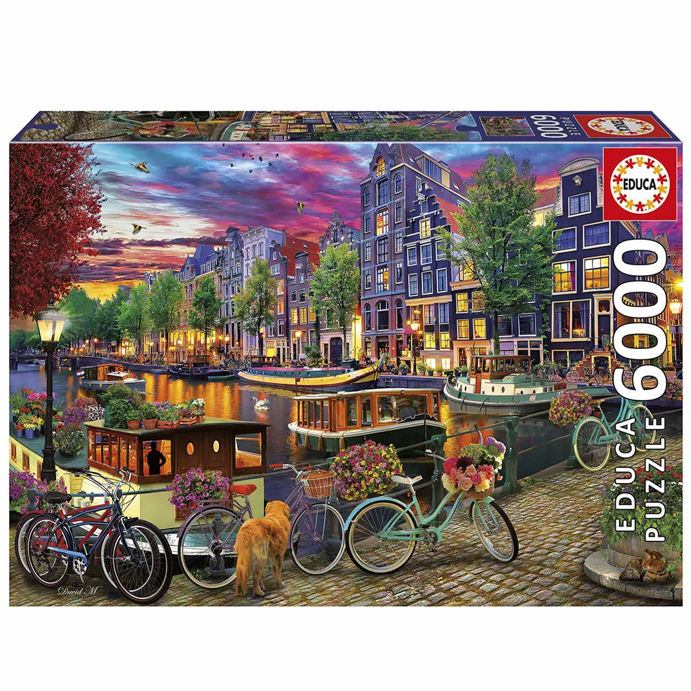 

Пазл Educa Bicycles в Амстердаме, 6000 деталей, мультиколор