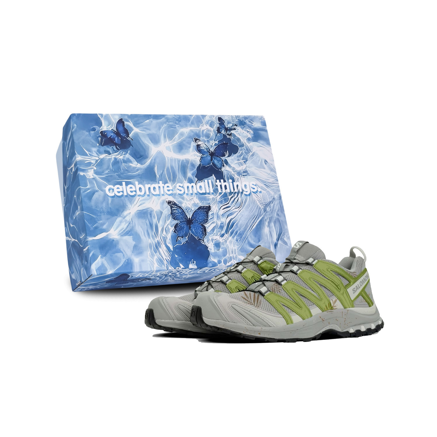 

Salomon Кроссовки для бега XA PRO 3D с амортизацией, унисекс, черный с зелеными вставками