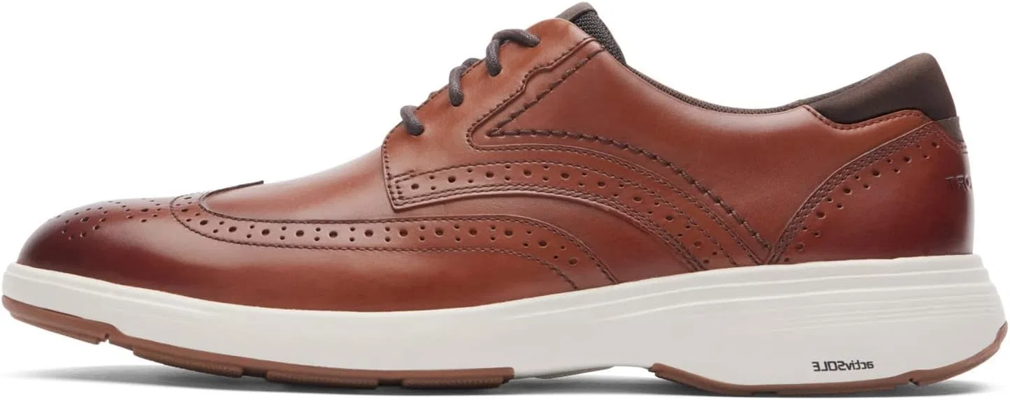 Мужские туфли Oxford Rockport Noah Wingtip, коричневый — фото 4