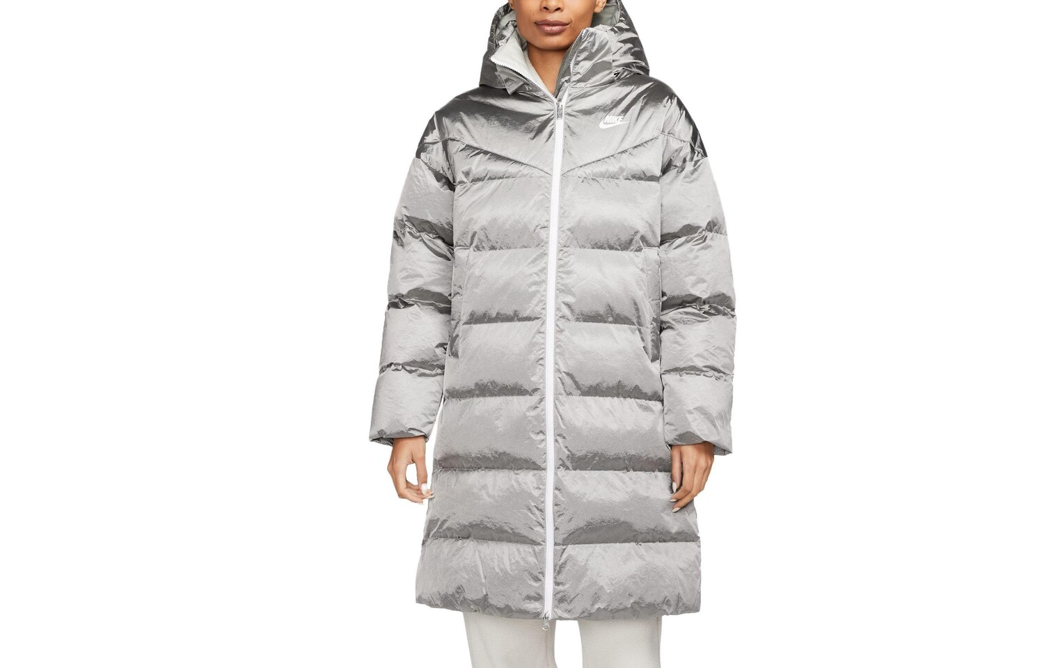 

Женская куртка Nike, цвет Fog gray/white/white