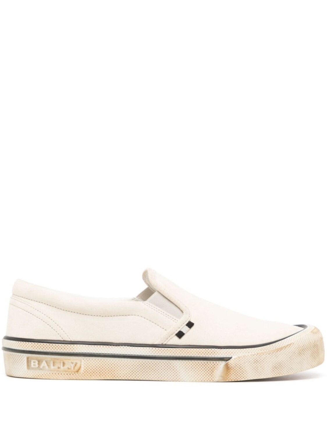 

Bally замшевые слипоны, белый