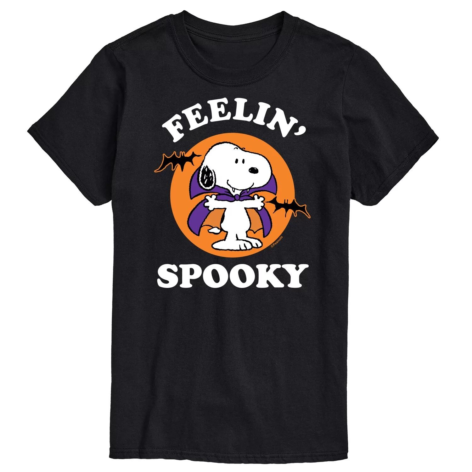 

Футболка Big & Tall Peanuts Feelin Spooky Licensed Character, черный