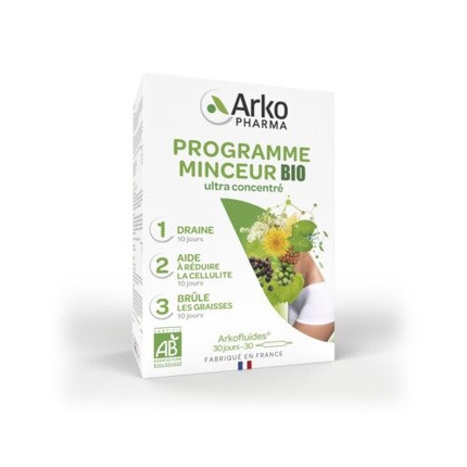 

Arkofluides Программа похудения Органическая коробка Антицеллюлитное и сжигающее жир средство Arkopharma