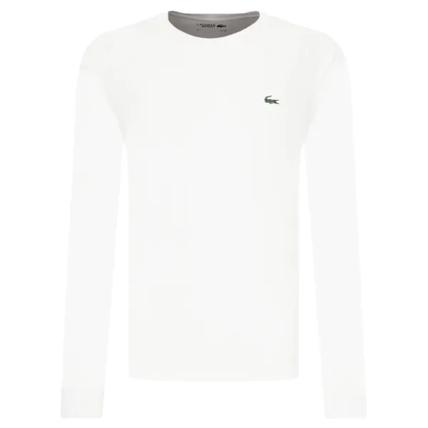 

Классический крой с длинным рукавом Lacoste, белый